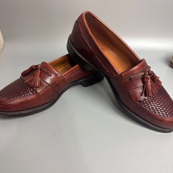 Allen Edmonds Cody 1849 Brown Leather Tassel Loafers USA Men's Sz 10 D - Picture 3 of 7